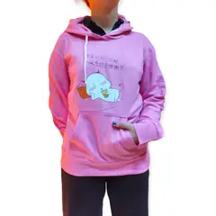 ROLY - POLERON ROSADO Anime Canguro Con Gorro