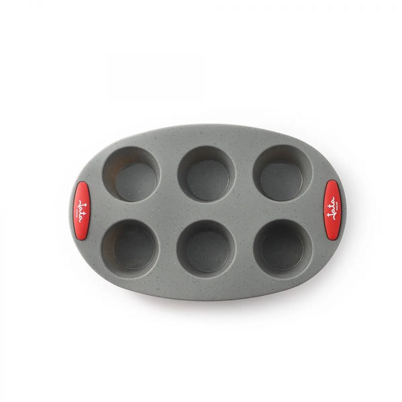 JATA - Molde de Cocina Silicona Platino Jata 6 Muffins