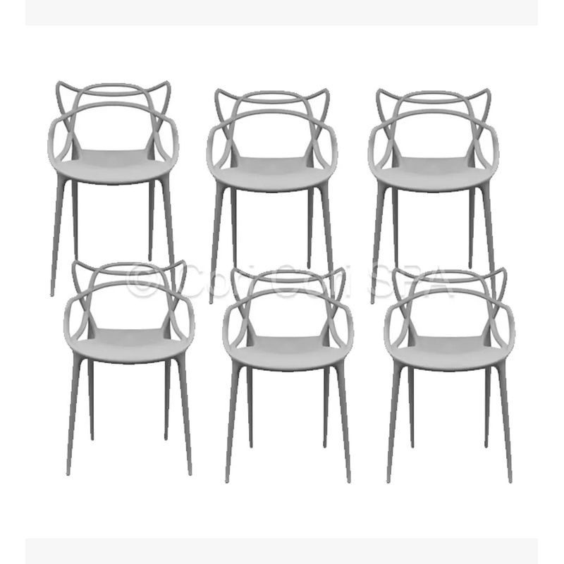 CORI CORI - Pack 6 Sillas Master Gris