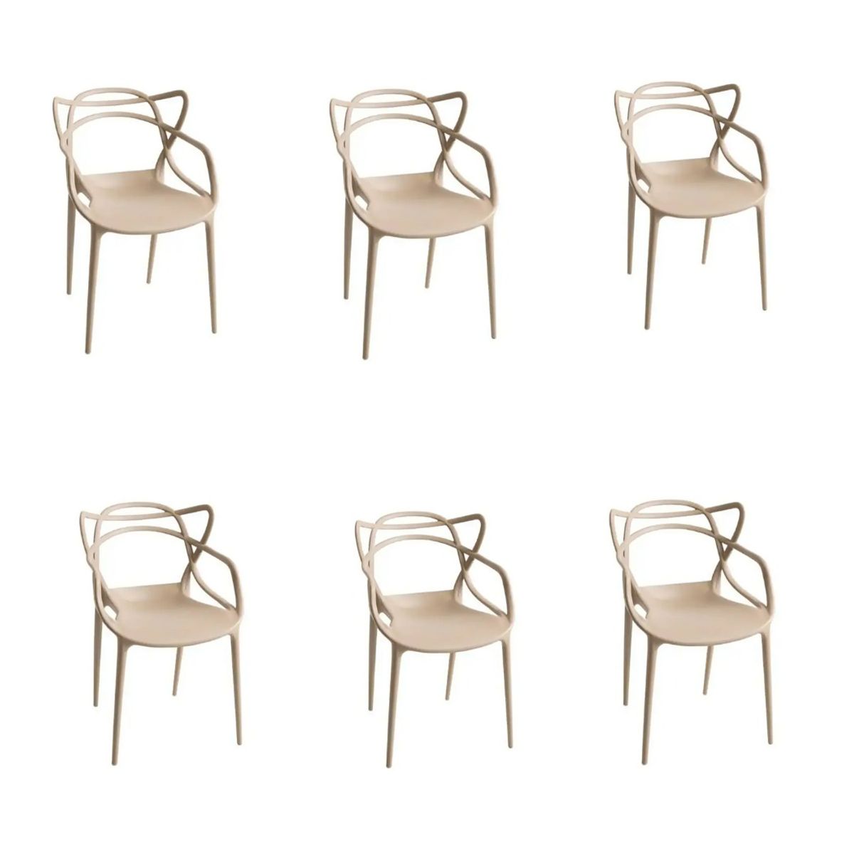 CORI CORI - Pack 6 Sillas Master Beige