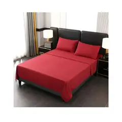 GENERICO - Juego de Sabanas 1.5 Plazas Unicolor 144 Hilos - Varios Colores