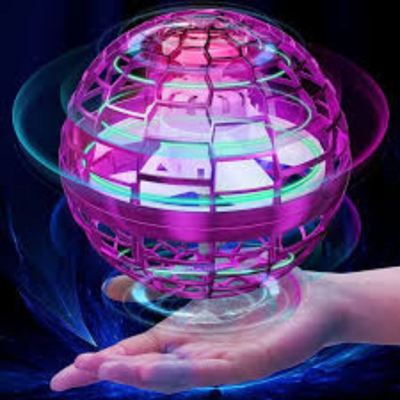 GENERICO - Pelota Voladora Flynova Pro Rosada con Luces LED Juguete