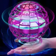 GENERICO - Pelota Voladora Flynova Pro Rosada con Luces LED Juguete