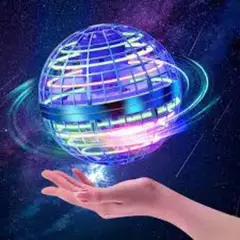 GENERICO - Pelota Voladora Flynova Pro Azul con Luces LED Juguete