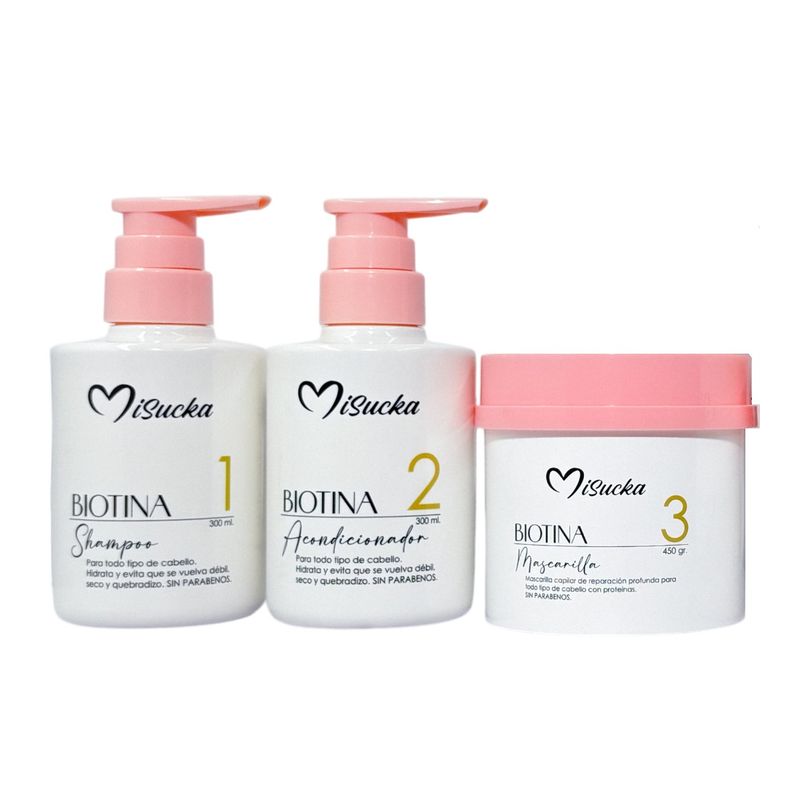 GENERICO - Kit Con Biotina Para El Cabello De Misucka 1050 Gr