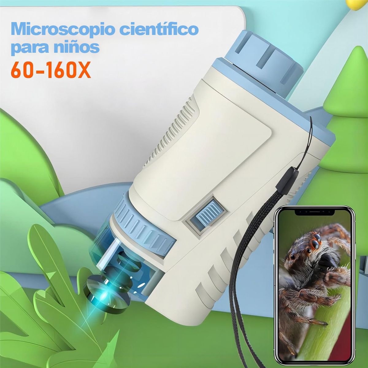 EDWINAYY - Microscopio Optical Portátil Juguete Educativo Para Ni?os