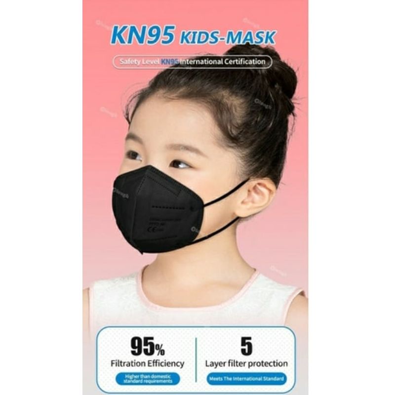 GENERICO - Pack 10 unds mascarillas KN95 5 capas con certificada para niños.