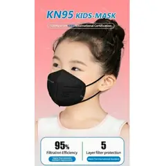 GENERICO - Pack 10 unds mascarillas KN95 5 capas con certificada para niños.