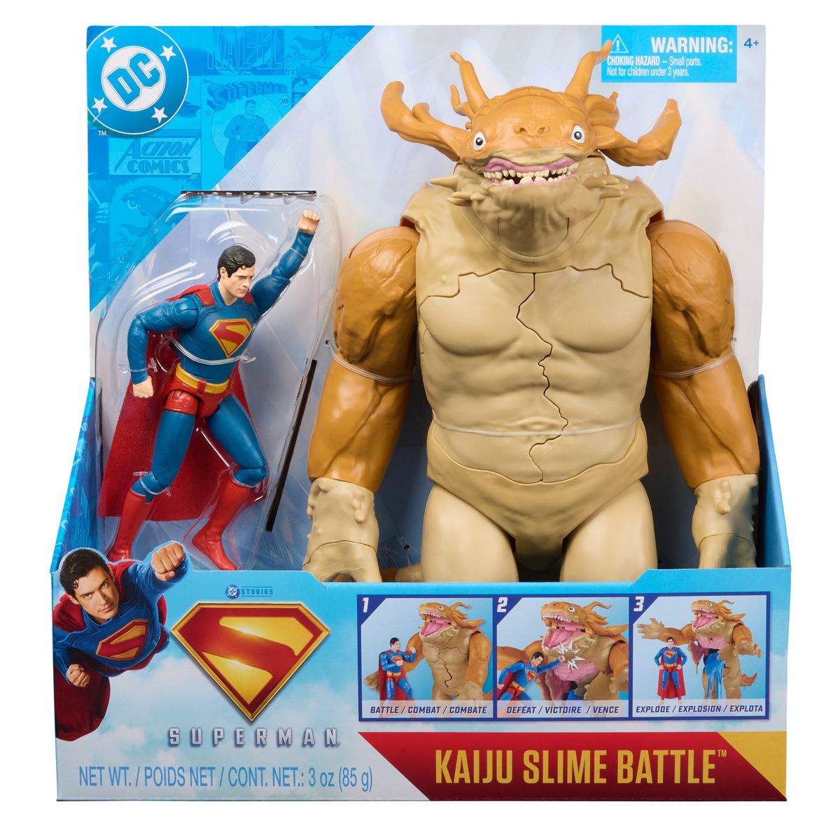 DC COMICS - Set Figura Superman Vs monstruo Kaiju Slime DC