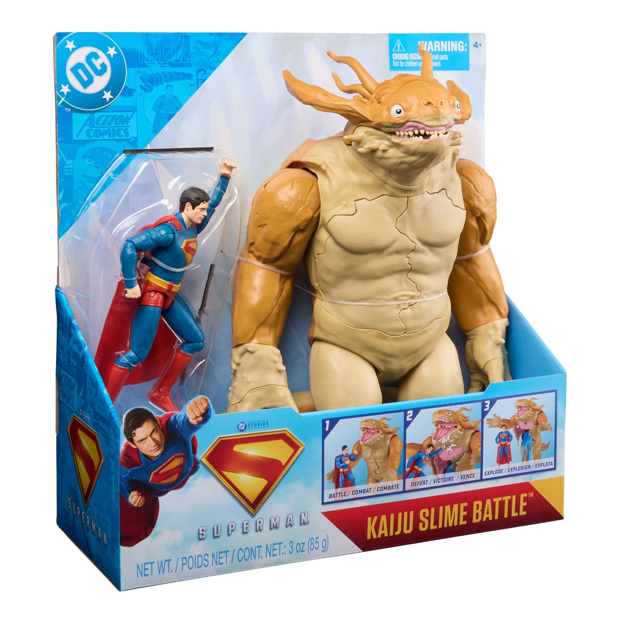DC COMICS - Set Figura Superman Vs monstruo Kaiju Slime DC