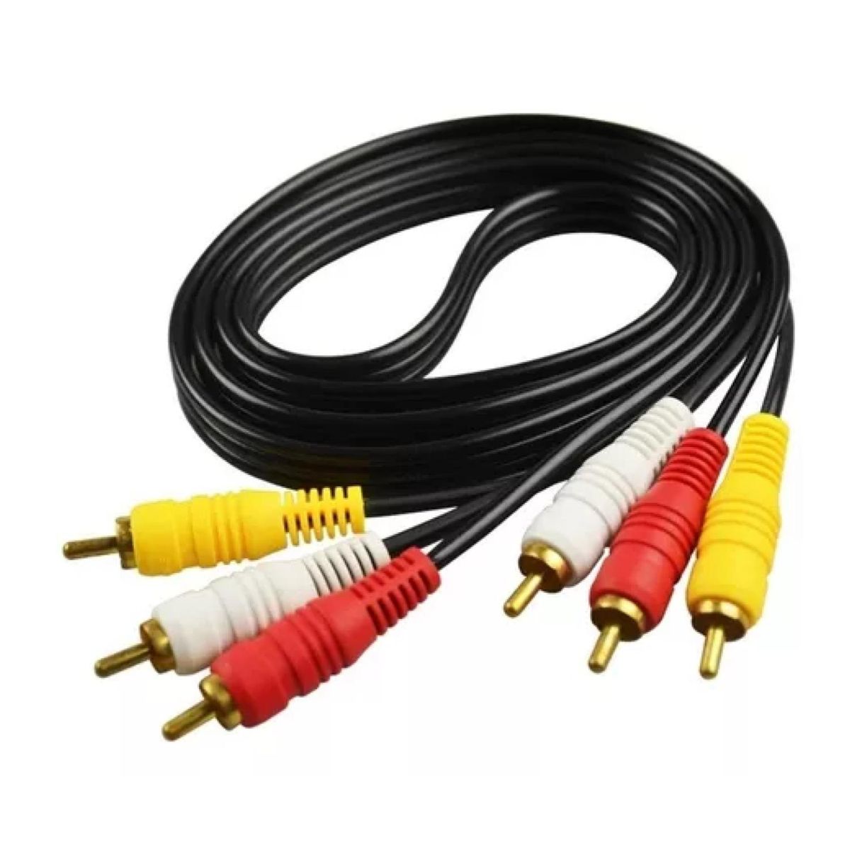 ULTRA - Cable Estereo 3 RCA A 3 RCA 180cm Negro Ultra.