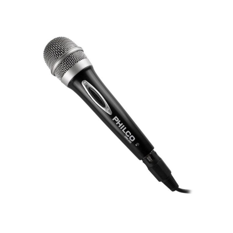 PHILCO - Microfono Metalizado Cableado Jack 6.3 Negro Philco
