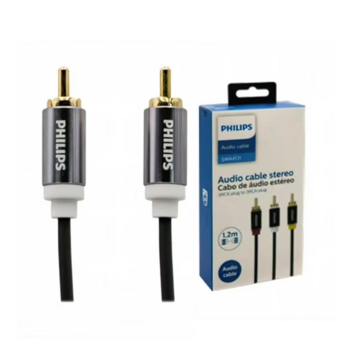 PHILIPS - Cable De Audio Auxiliar 1 RCA A 1 RCA PD 1.2Mts Philips