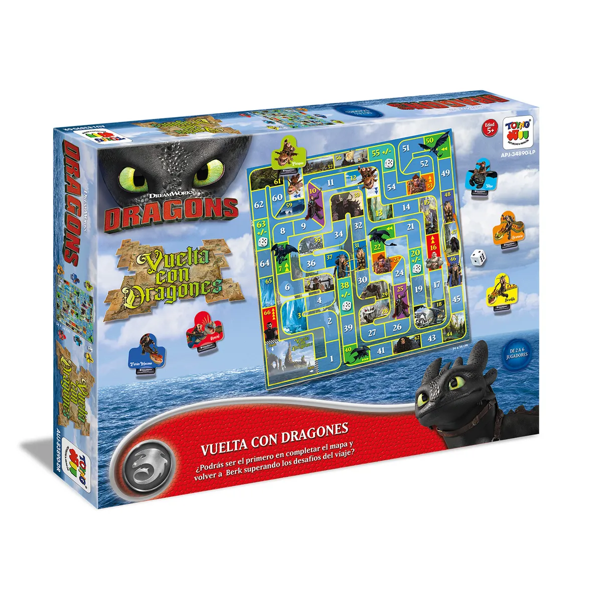 DRAGON - Juego de Mesa Vuelta Con Dragones - Dragón