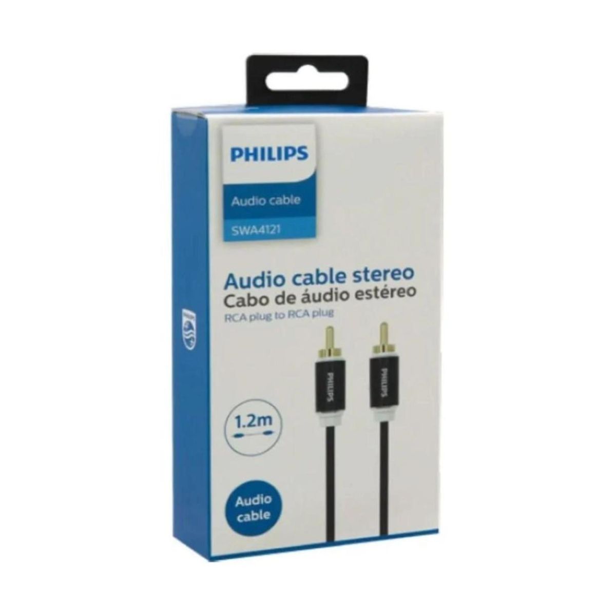 PHILIPS - Cable Auxiliar Audio Jack 3.5 A Jack 3.5 PD 1.2 Mts Philips