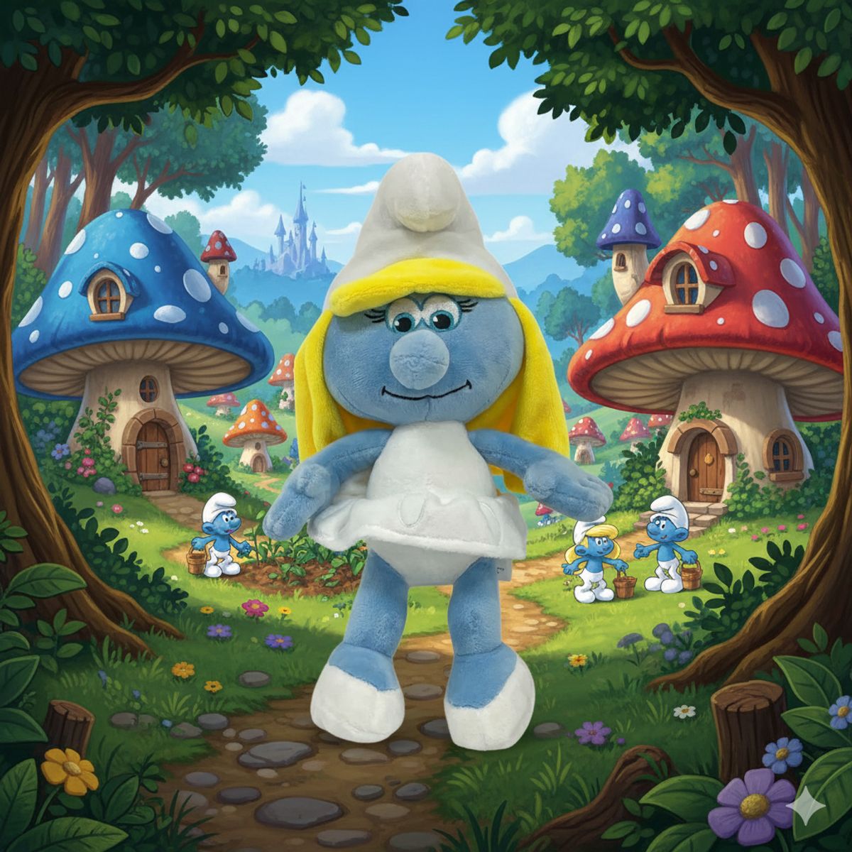 PITUFOS - Peluche Pitufina - Los Pitufos