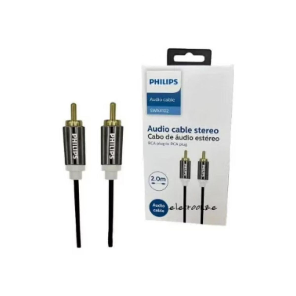 PHILIPS - Cable Auxiliar De Audio Jack 3.5 A Jack 3.5 PD 2Mts Philips