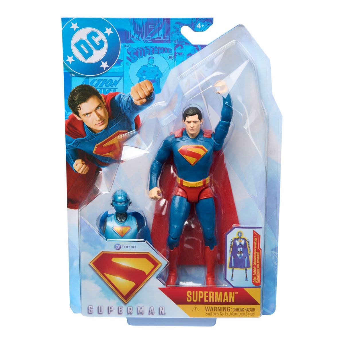 DC COMICS - Figura Articulada Superman 15 Cm Con Accesorio DC