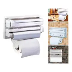 MOVI - Dispensador para Toalla Nova Alusa Folil y Alusa Film, 3 en 1