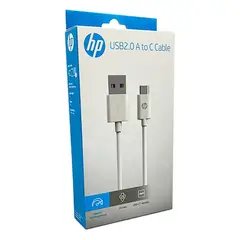 HP - Cable De Carga USB A USB C 1mt Blanco DHC-TC102