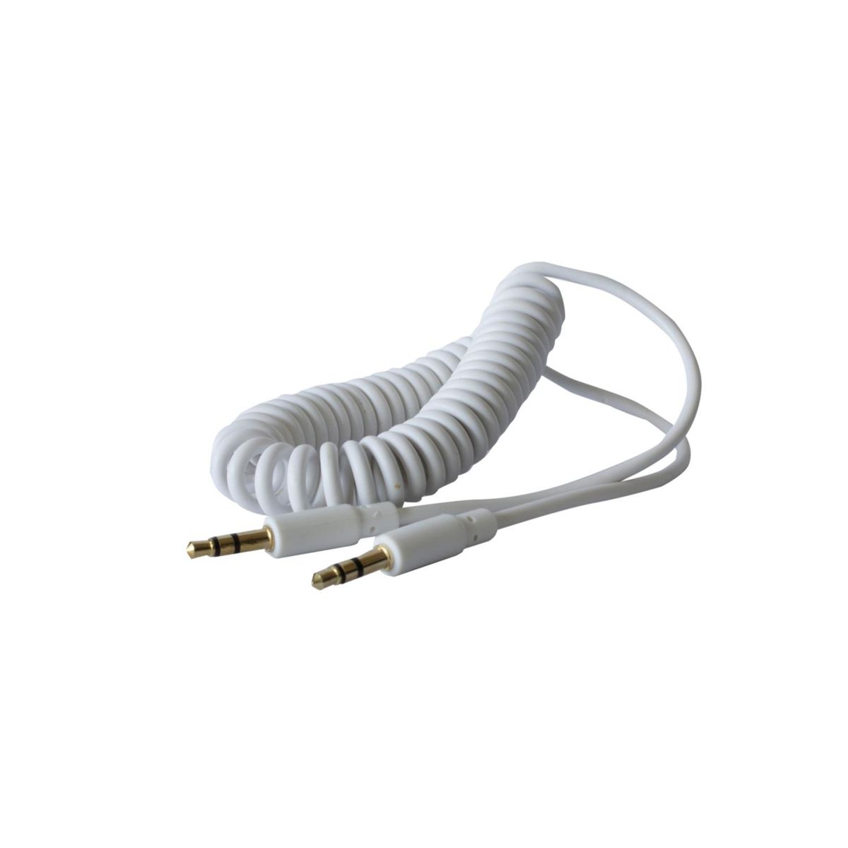 PHILCO - Cable Auxiliar Audio Jack 3.5 Trenzado 1.8Mts Blanco Philco