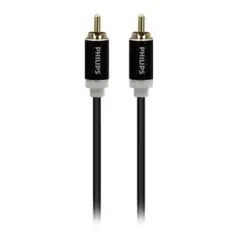 PHILIPS - Cable Auxiliar De Audio RCA Jack 3.5 Trenzado 2 Mts