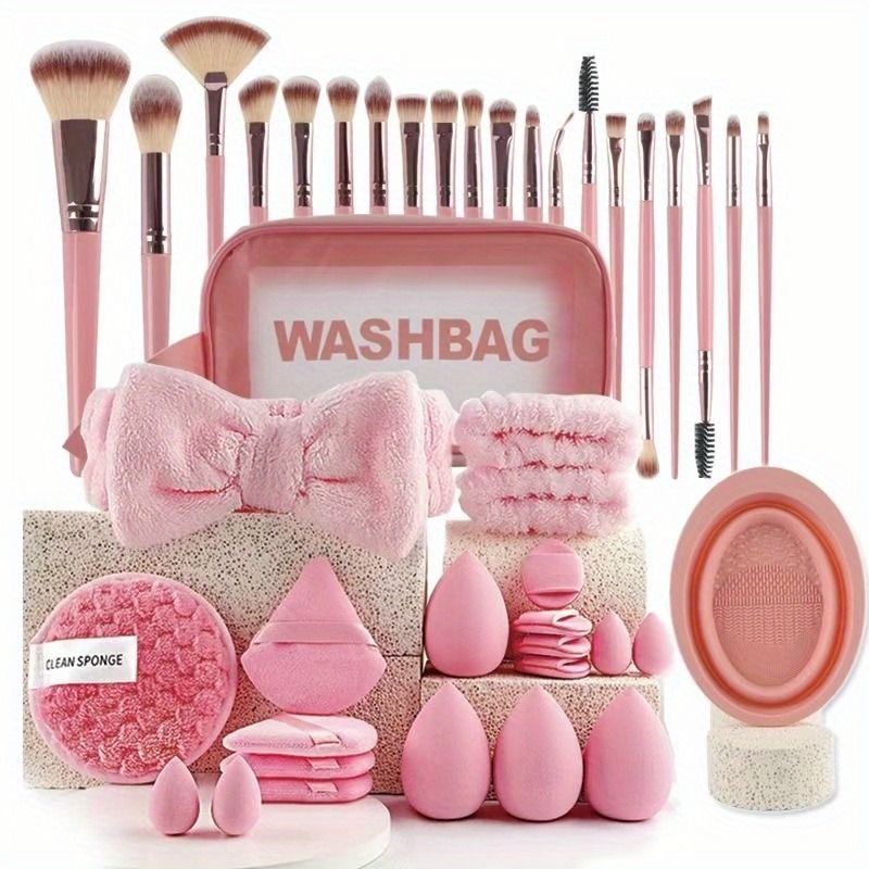 TNAKIEX - Brochas Maquillaje Profesional Y Herramientas Cosméticas 42p