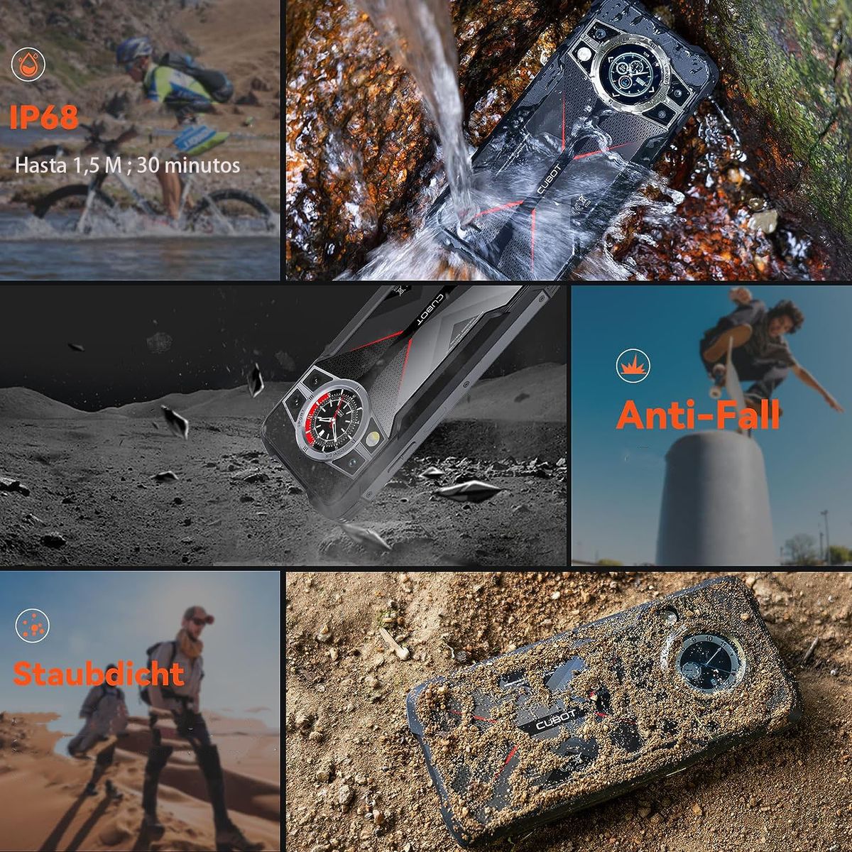 CUBOT - Cubot celular KingKong9 24GB+256GB-Negro