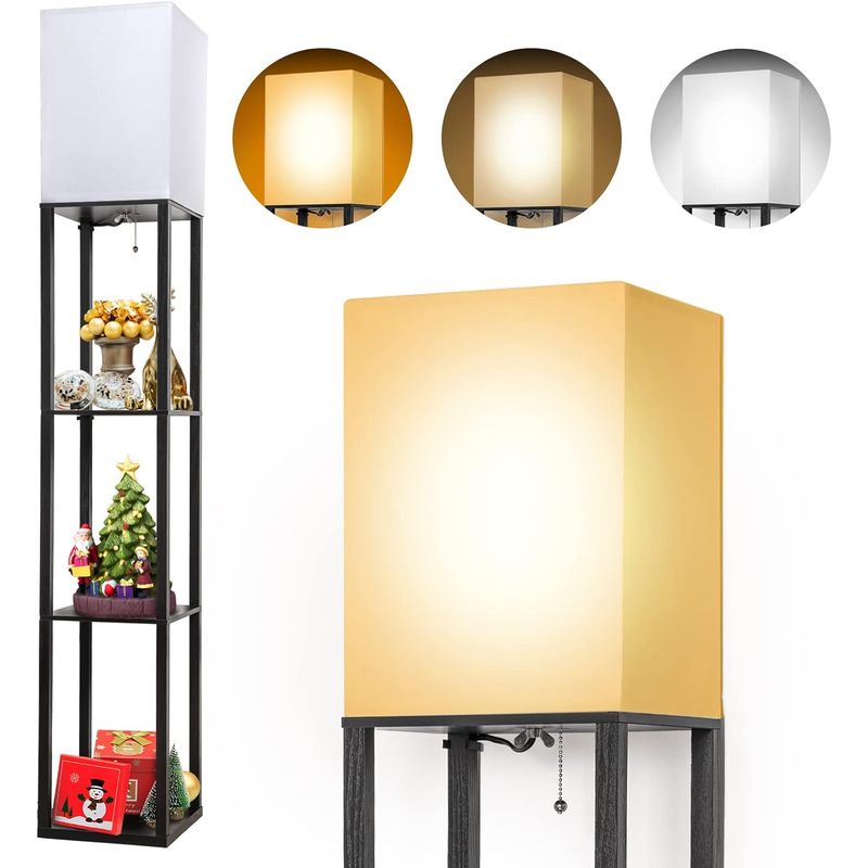 VERCI - Lámpara De Noche Con Estante Vertical Elegante 3 Colores