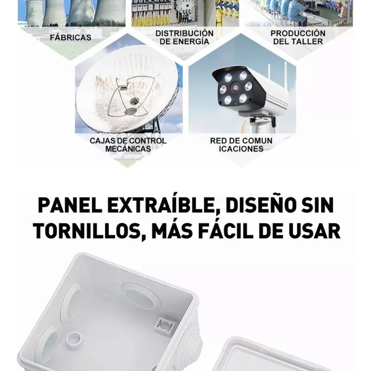 KUANGYE - 10pcs Cajas Estancas Ip55 Para Conexiones En Exterior Cctv