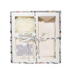 MASHINI - Set de Regalo 2 Toallas + Esponja Vainilla