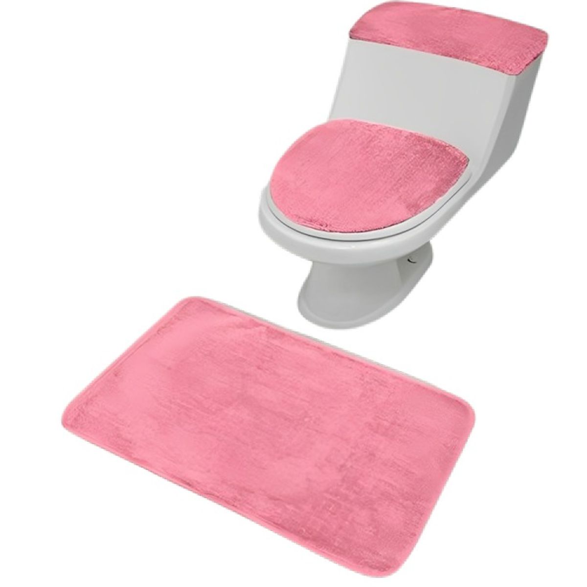 DORAL - Set de Baño 3 Piezas Rosado  Doral