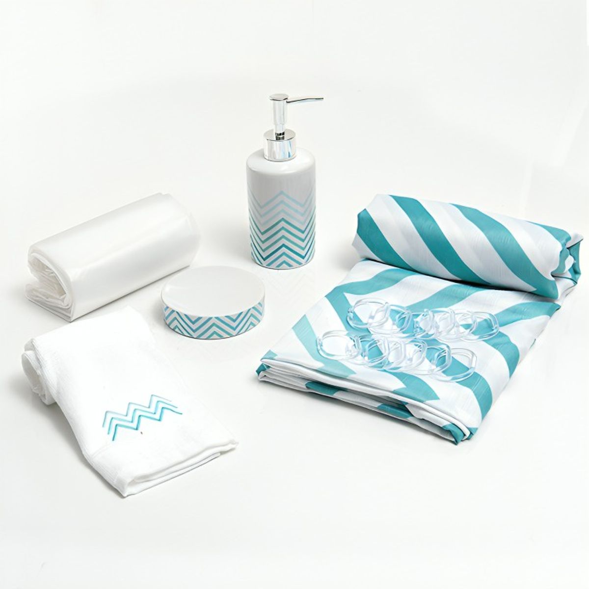 MASHINI - Set de Baño en Caja 6 Piezas  Huasco  Mashini