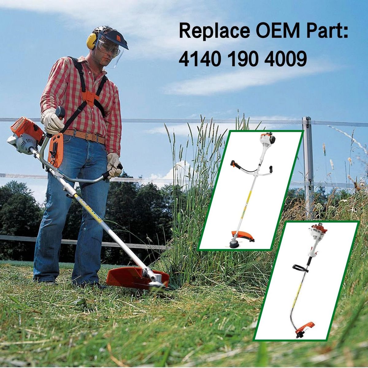 KUANGYE - Tapa De Arranque Para Stihl Fc55 Fs38 Fs45 Fs46 Fs55 Fs55c