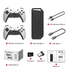 VDVO - 64GB 20000 Juegos Consola Retro de Videojuegos Inalámbricos Controles