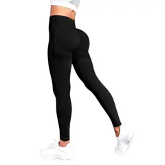 SUKHA - Calzas Leggings Push Up Soporte Tiro Alto Negro