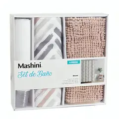 MASHINI - Set de Baño en Caja 4 Piezas Rongo