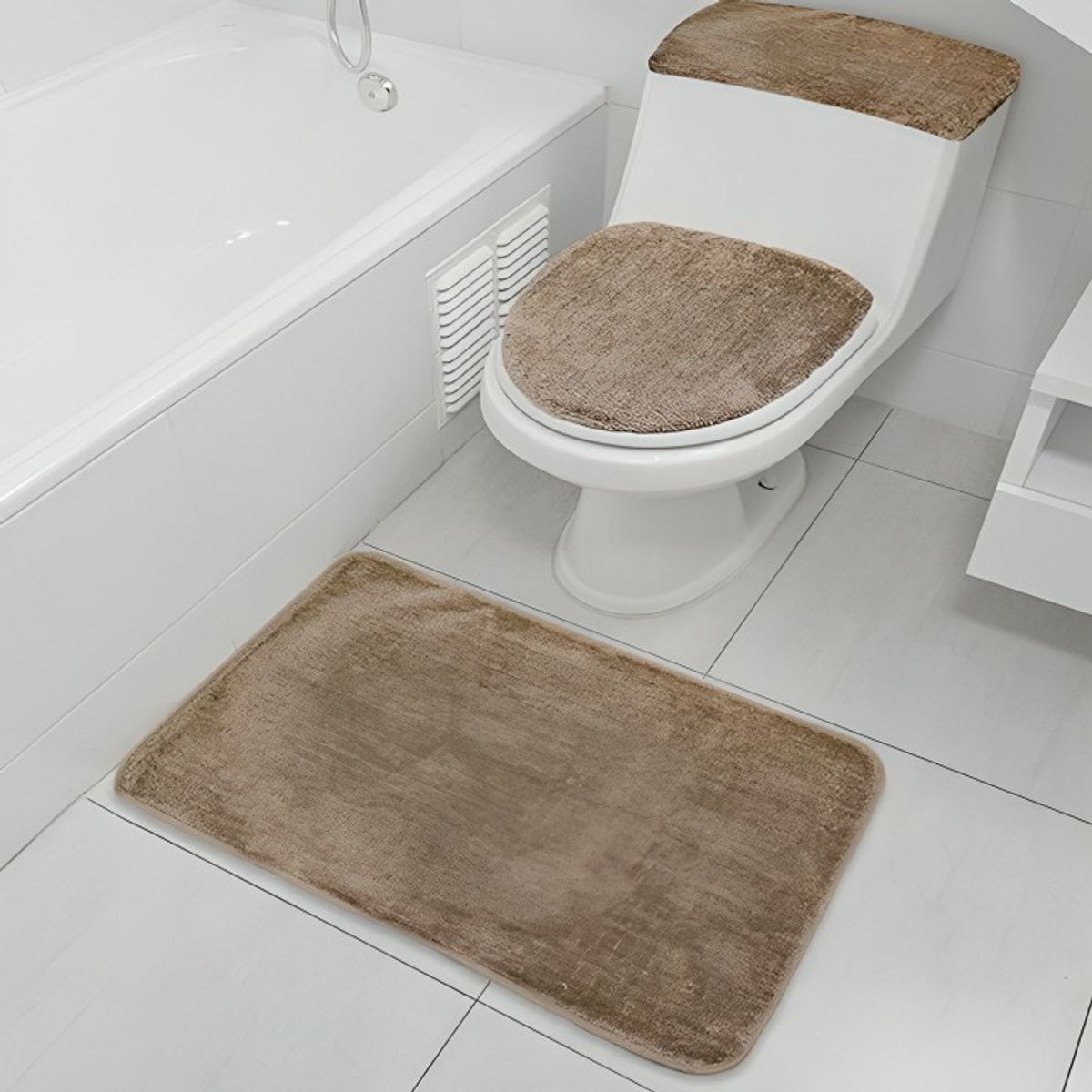 DORAL - Set de Baño 3 Piezas Beige  Doral