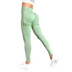 SUKHA - Calzas Leggings Push Up Soporte Tiro Alto Verde Claro