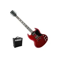 FIDDLER - Guitarra Eléctrica Young Cherry + Amplificador 10w