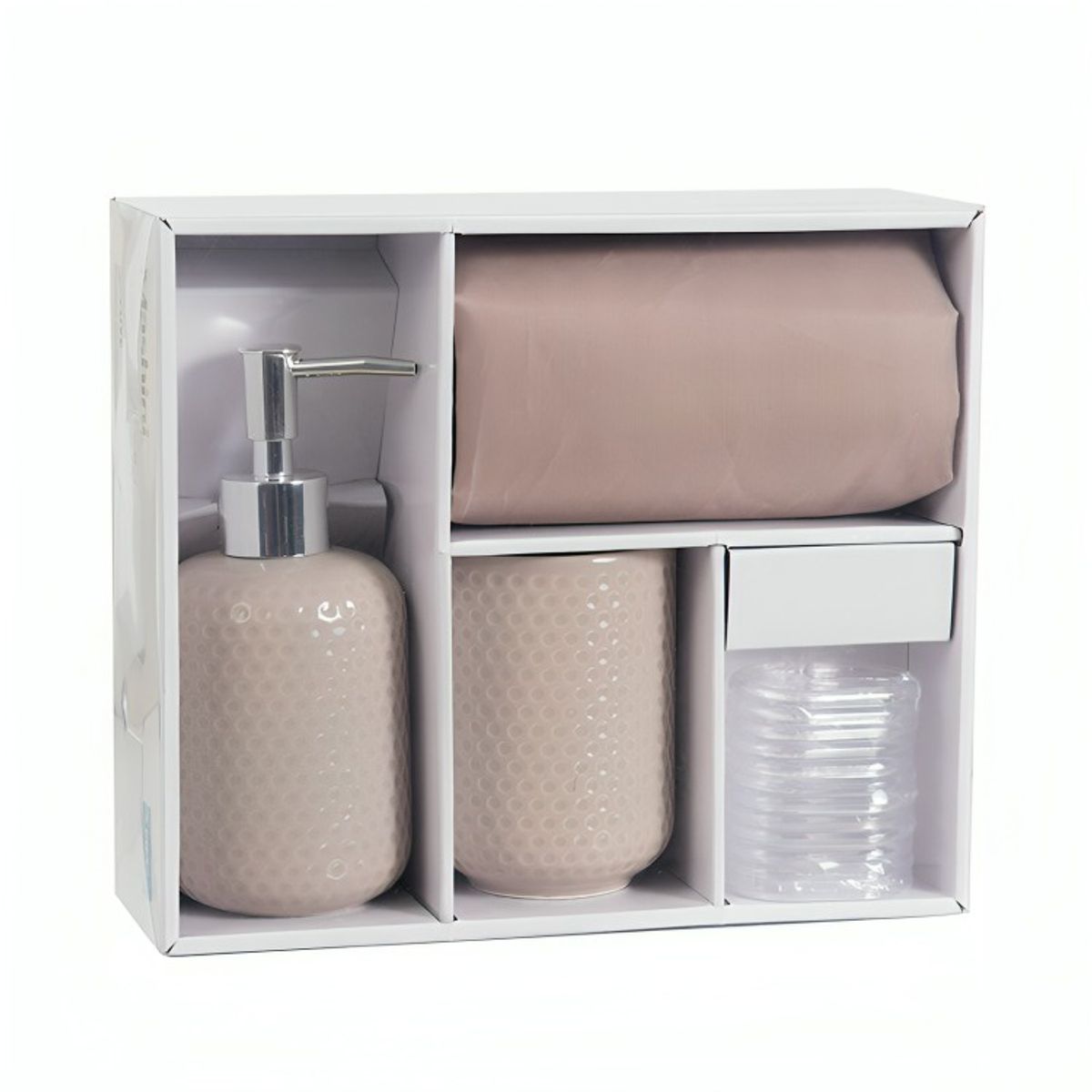 MASHINI - Set de Baño 4 Piezas  Arena  Mashini