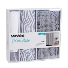 MASHINI - Set de Baño en Caja 4 Piezas Isiolo