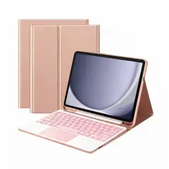 JOIGO - Funda Con Teclado Español Touchpad Para iPad Air 10.9 4 5ta Generación Rose Gold