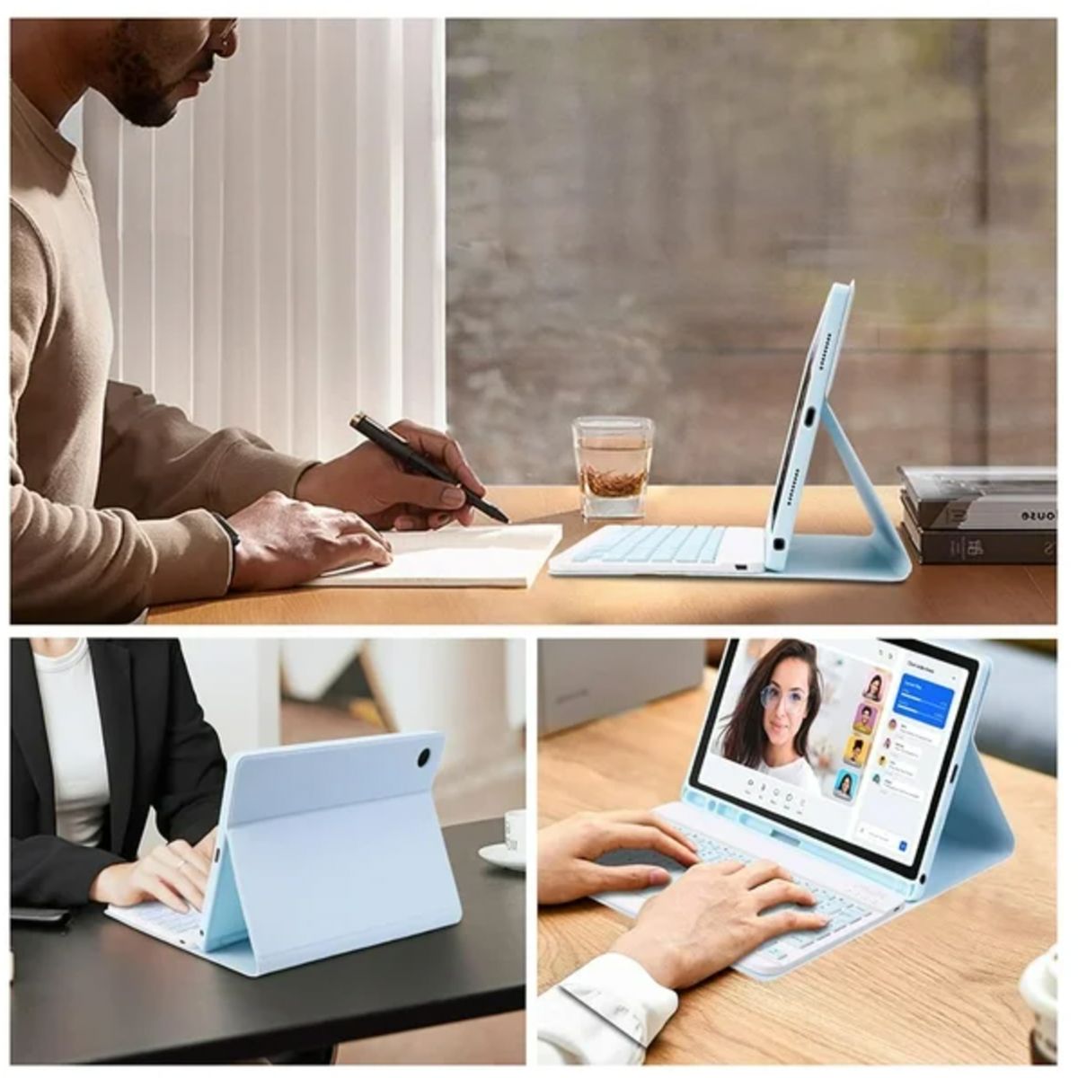 JOIGO - Funda Con Teclado Español Touchpad Para iPad Air 10.9 4 5ta Generacion Negro