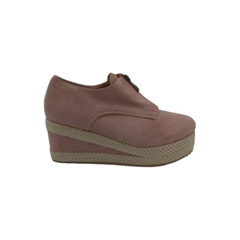HERIEL - Zapato Panchita Rosa Plataforma