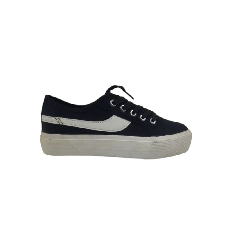HERIEL - Zapatilla Negra Plataforma Mujer