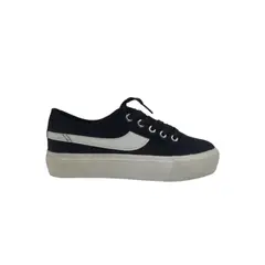 HERIEL - Zapatilla Negra Plataforma Mujer