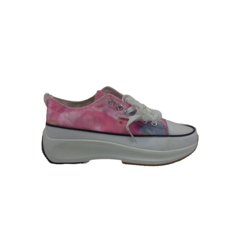 HERIEL - Zapatilla Rosa Plataforma Mujer
