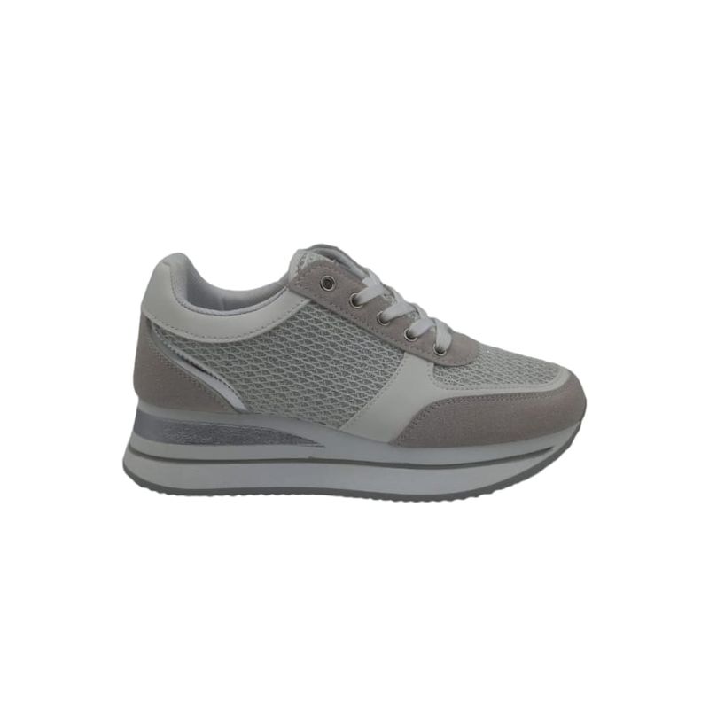 HERIEL - Zapatilla Blanca Plataforma Mujer