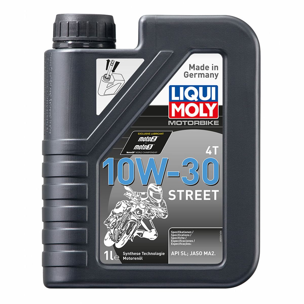 LIQUI MOLY - Aceite para Moto Liqui Moly Motorbike 4T 10W-30 Street 1 lt